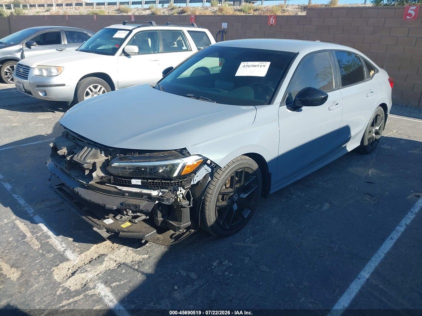 2022 Honda Civic, Front End, IAAI, VIN 2HGFE2F52NH519565 — photo 2