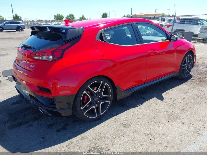 Vin: kmht36ah8lu008318, lot: 46189147, hyundai veloster n 20204