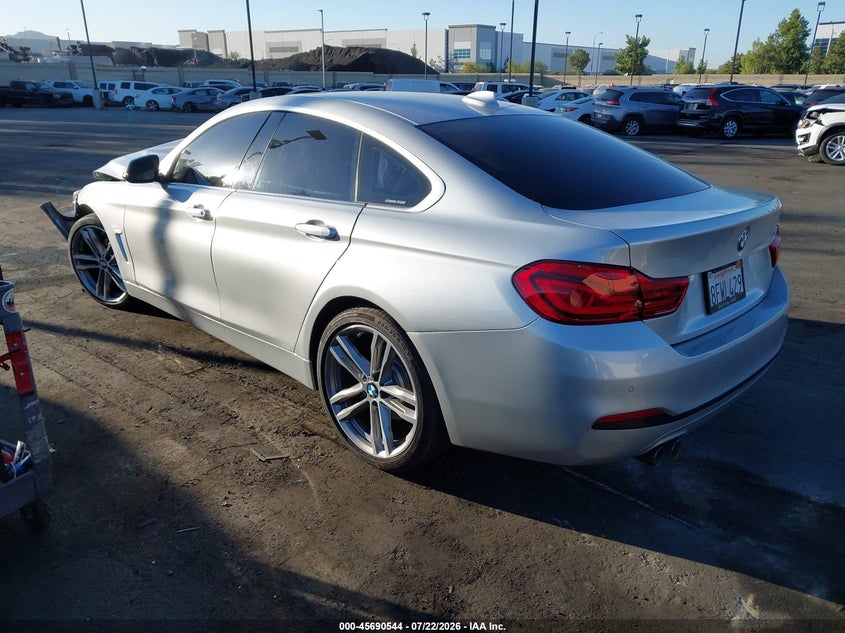 Vin: wba4j1c51kbm16915, lot: 46189151, bmw 430i gran coupe 20193