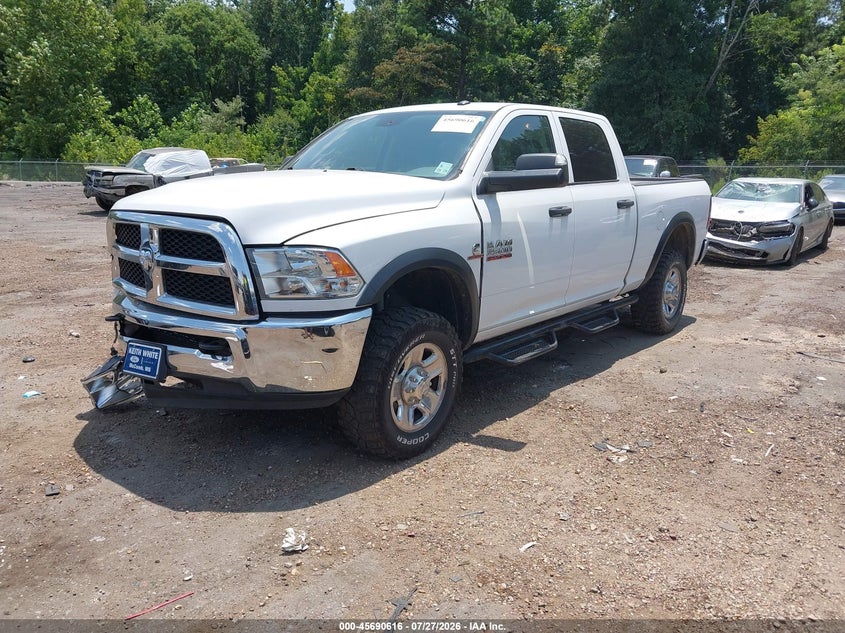 Vin: 3c6ur5cl1jg367018, lot: 46189223, ram 2500 tradesman  4x4 6'4 box 20182