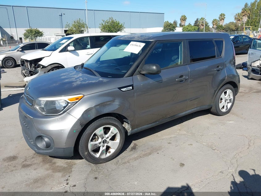 Vin: kndjn2a28h7437300, lot: 46189243, kia soul 20172