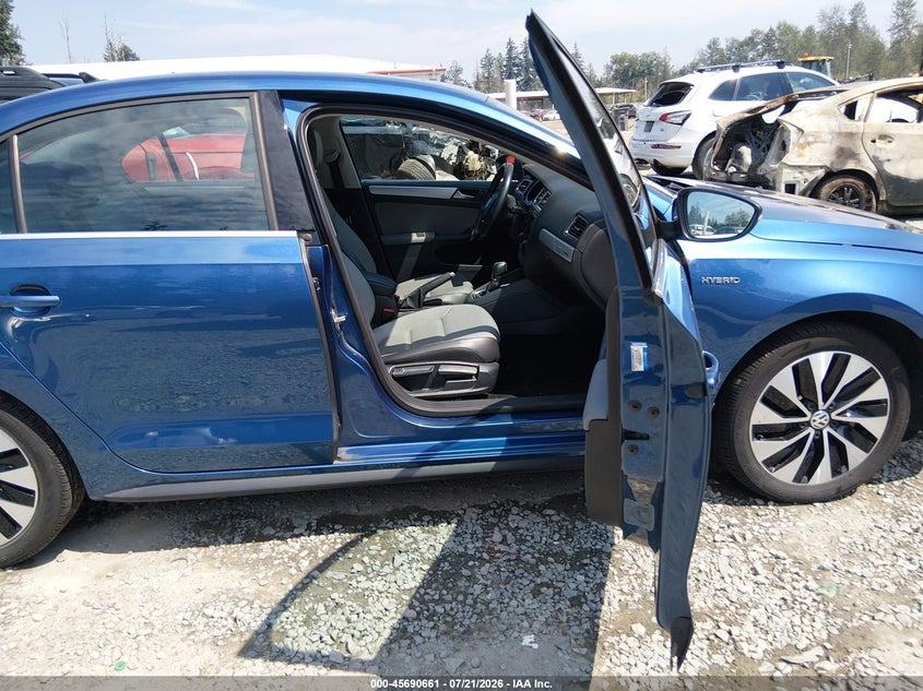 2016 Volkswagen Jetta Hybrid Sel Premium VIN: 3VW637AJ6GM234925 Lot: 45690661