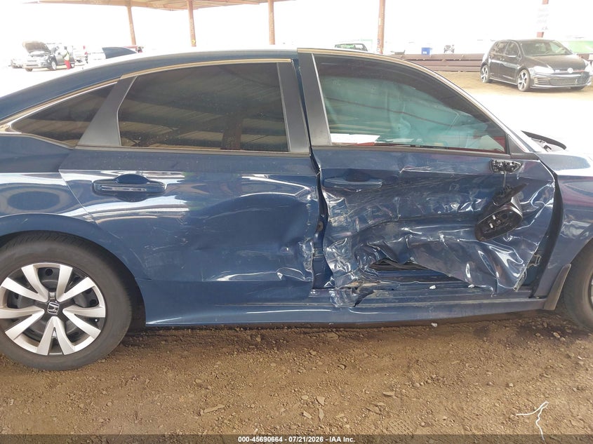 2026 Honda Civic Lx VIN: 2HGFE2F23TH533431 Lot: 45690664