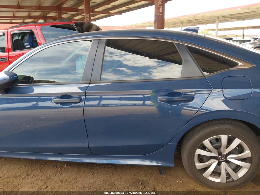 2026 Honda Civic Lx VIN: 2HGFE2F23TH533431 Lot: 45690664