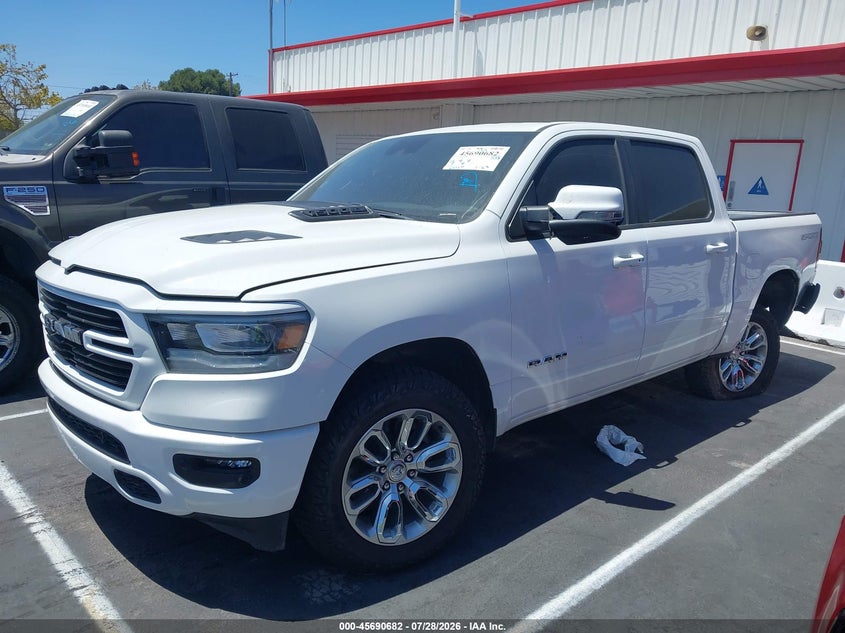 Vin: 1c6srfjt2pn631234, lot: 46189289, ram 1500 laramie  4x4 5'7 box 20232