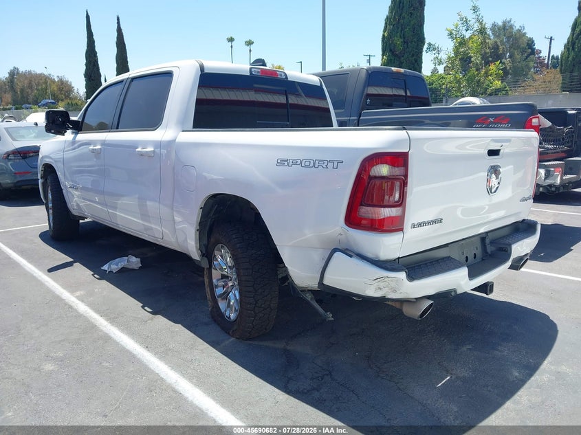 Vin: 1c6srfjt2pn631234, lot: 46189289, ram 1500 laramie  4x4 5'7 box 20233