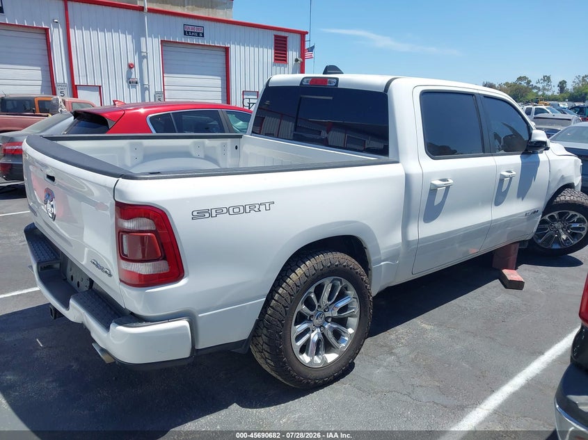 Vin: 1c6srfjt2pn631234, lot: 46189289, ram 1500 laramie  4x4 5'7 box 20234