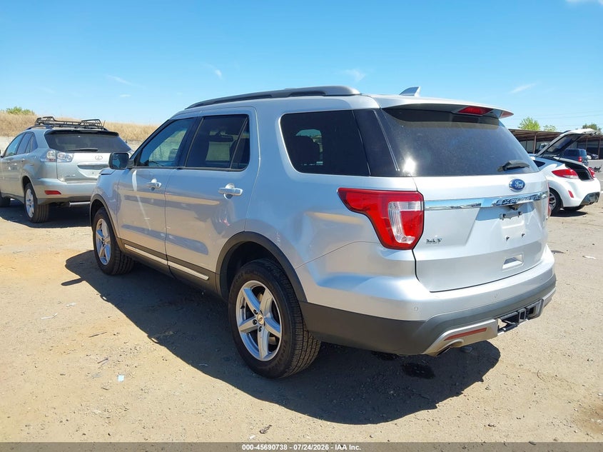 Vin: 1fm5k8dh6ggd15817, lot: 46189345, ford explorer xlt 20163