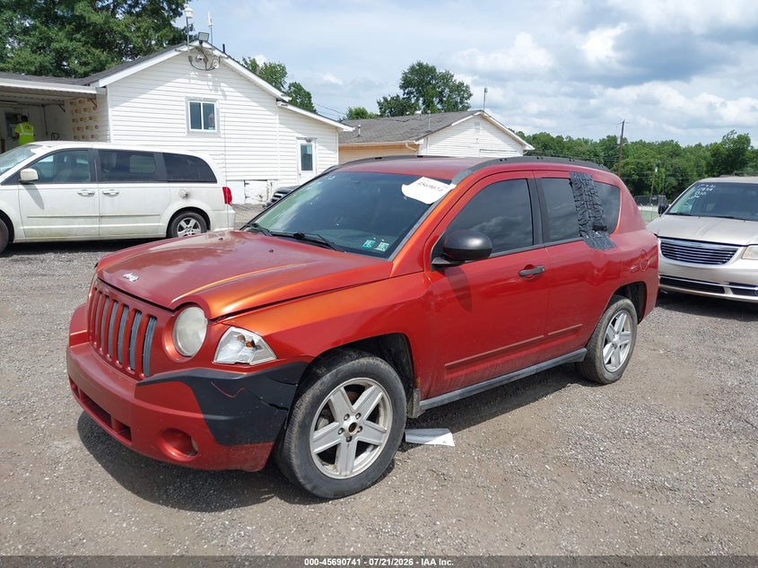 2008 Jeep Compass, Обычный износ, IAAI, VIN 1J8FF47W78D714425 — фото 2