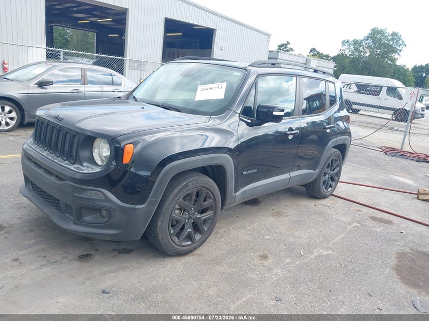 Vin: zaccjabb4hpf77621, lot: 46189361, jeep renegade altitude fwd 20172