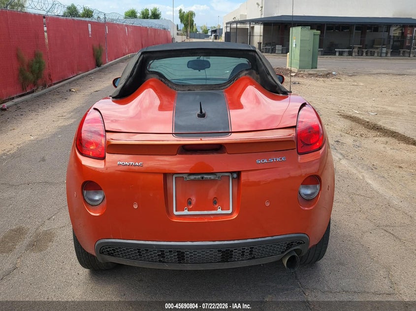 2009 PONTIAC SOLSTICE CABRIO 2.4L I-4 DOHC, VVT, 173HP