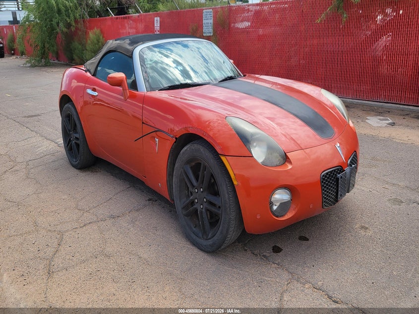 2009 PONTIAC SOLSTICE auction photo 1
