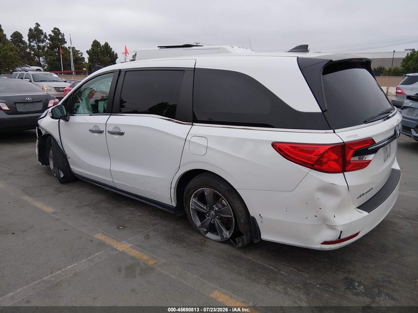 Vin: 5fnrl6h56nb011210, lot: 46189420, honda odyssey ex 20223