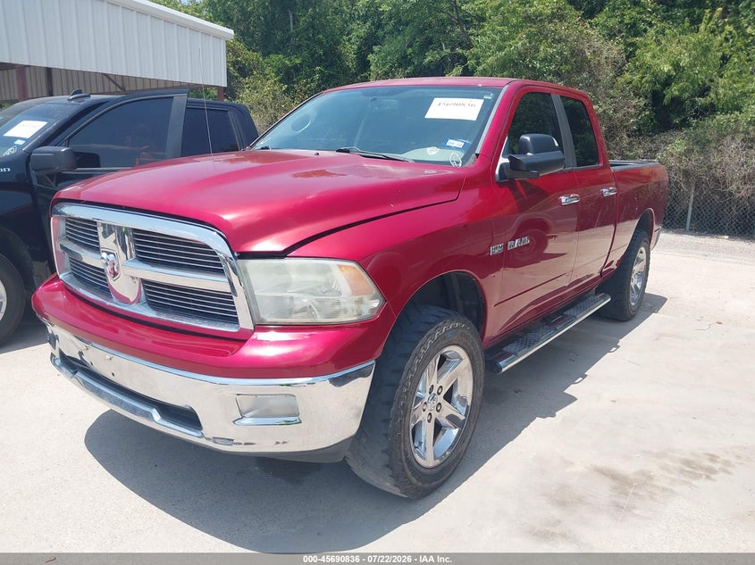 Vin: 1d7rb1gt4as250800, lot: 46189443, dodge ram 1500 slt/sport/trx 20102