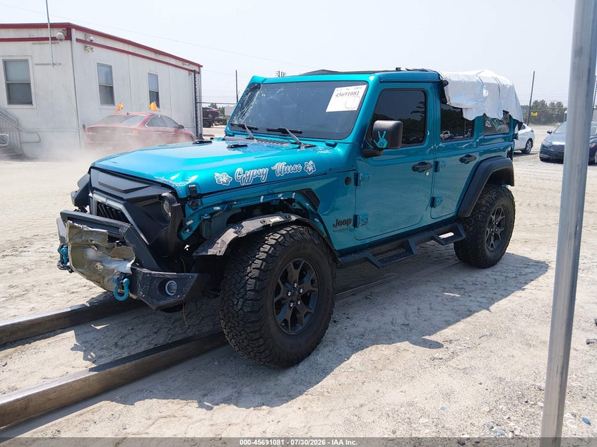 Vin: 1c4hjxdn3lw330487, lot: 46189709, jeep wrangler unlimited willys 4x4 20202