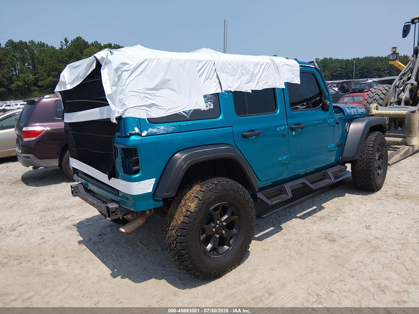 Vin: 1c4hjxdn3lw330487, lot: 46189709, jeep wrangler unlimited willys 4x4 20204