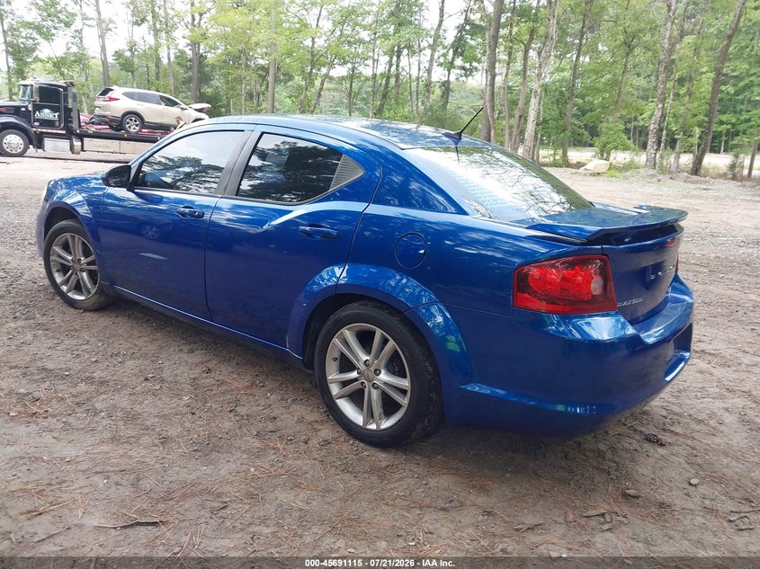 Vin: 1c3cdzcb0cn200651, lot: 46189743, dodge avenger sxt 20123