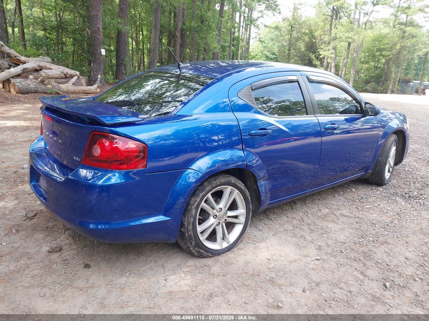 Vin: 1c3cdzcb0cn200651, lot: 46189743, dodge avenger sxt 20124