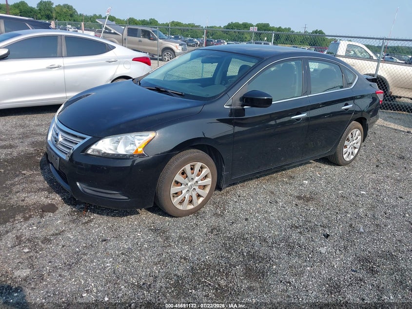 2015 Nissan Sentra, Rear, IAAI, VIN 3N1AB7AP7FY228243 — photo 2