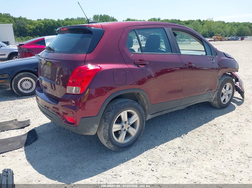 Vin: 3gncjnsb9hl252325, lot: 46189822, chevrolet trax ls 20174