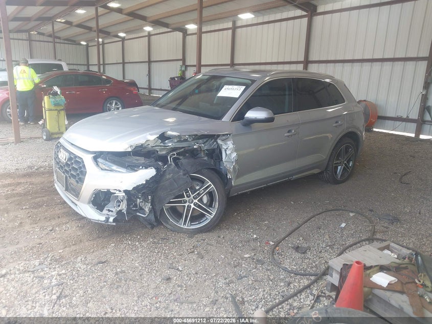 Vin: wa1e2afy5m2043644, lot: 46189840, audi q5 premium plus 55 tfsi e quattro s tronic 20212