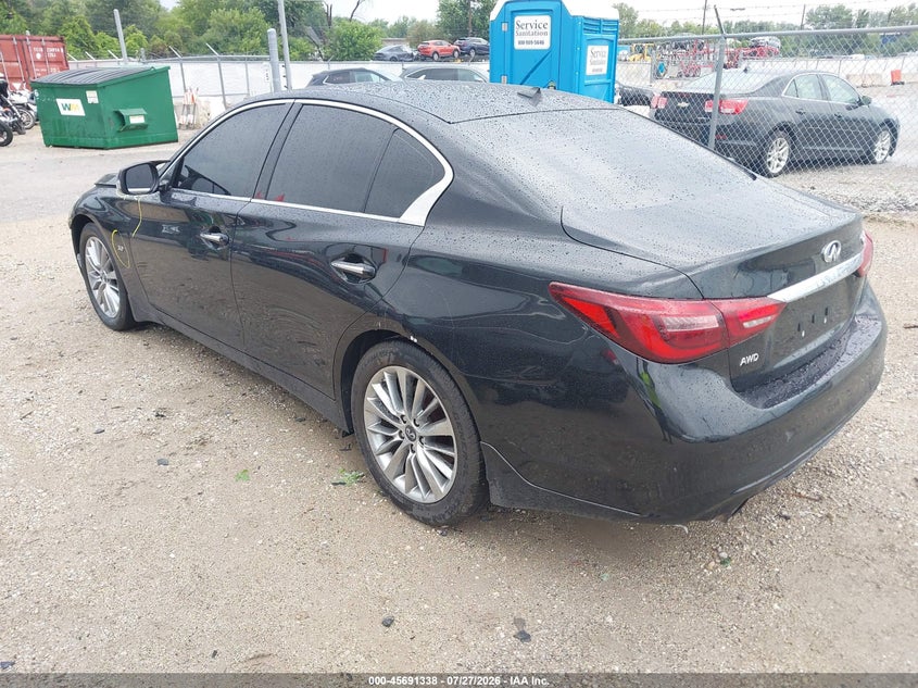Vin: jn1ev7ar4jm438319, lot: 46189966, infiniti q50 3.0t luxe 20183