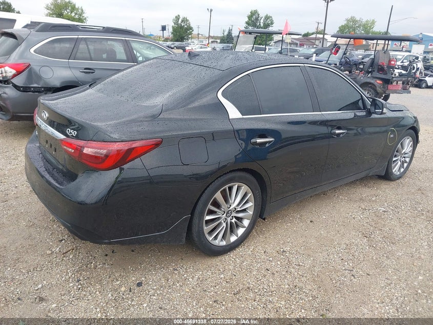 Vin: jn1ev7ar4jm438319, lot: 46189966, infiniti q50 3.0t luxe 20184