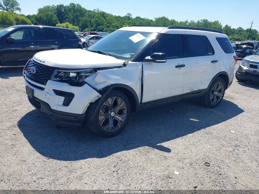 Vin: 1fm5k8gt9jgb38235, lot: 46190037, ford explorer sport 20182