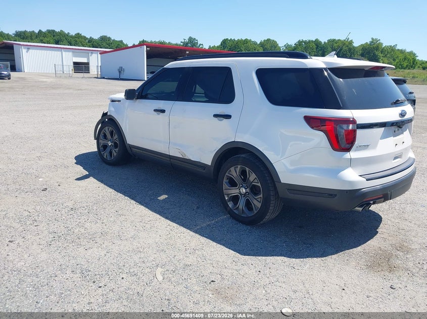 Vin: 1fm5k8gt9jgb38235, lot: 46190037, ford explorer sport 20183