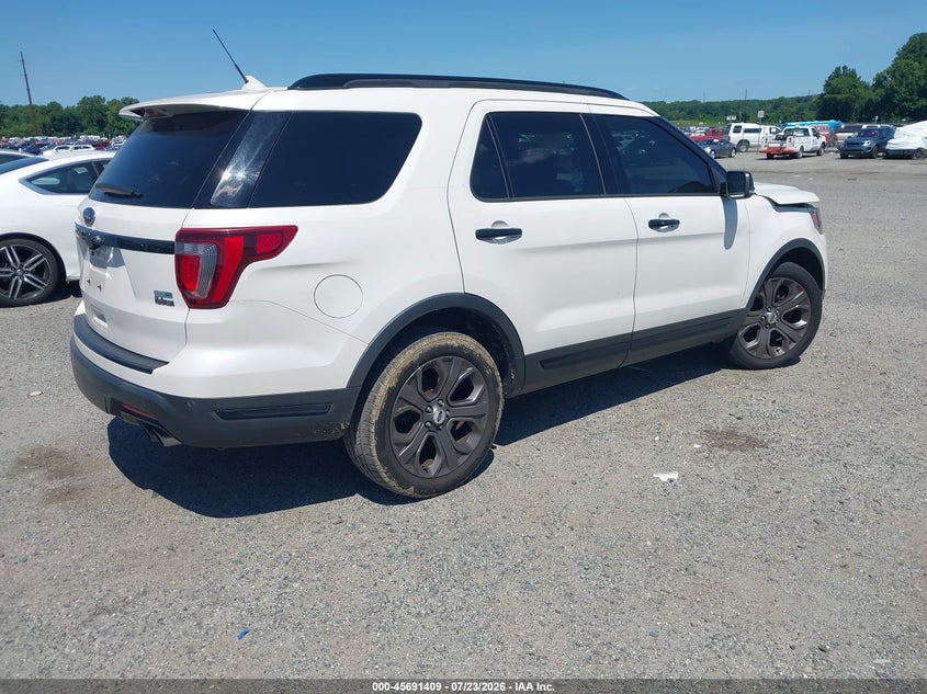 Vin: 1fm5k8gt9jgb38235, lot: 46190037, ford explorer sport 20184