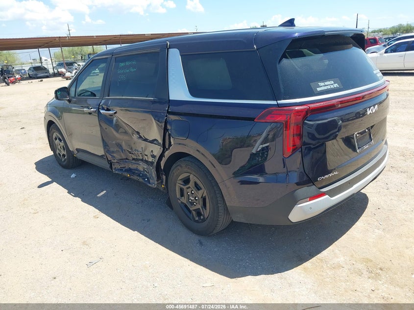 Vin: kndnb5k36s6522717, lot: 46190115, kia carnival mpv lxs 20253