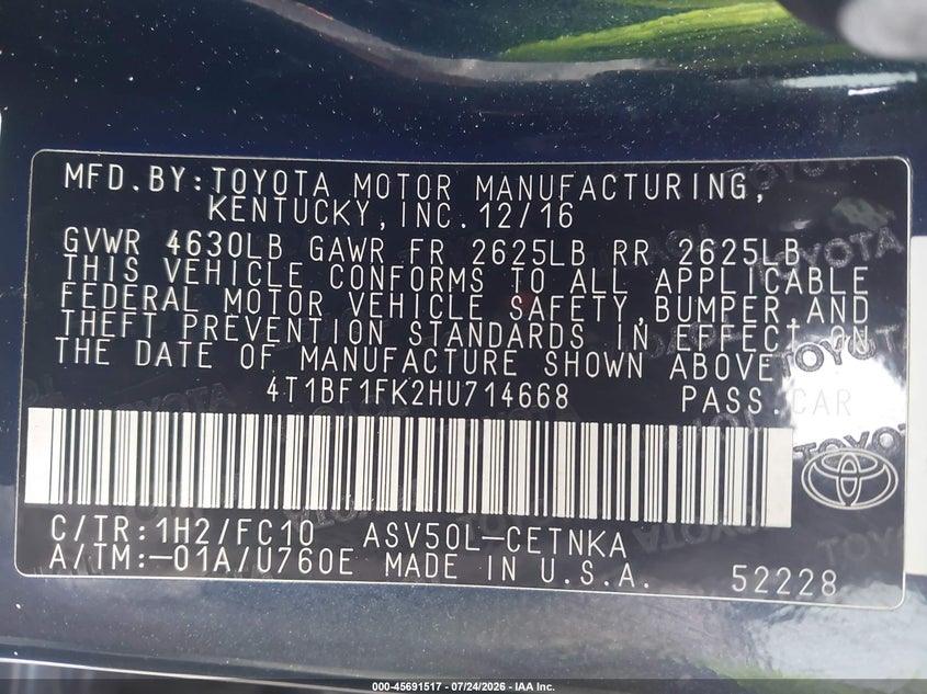 TOYOTA CAMRY - zdjęcie 9