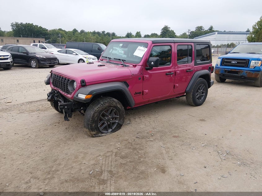 Vin: 1c4pjxdg5rw328312, lot: 46190146, jeep wrangler 4-door sport s 4x4 20242