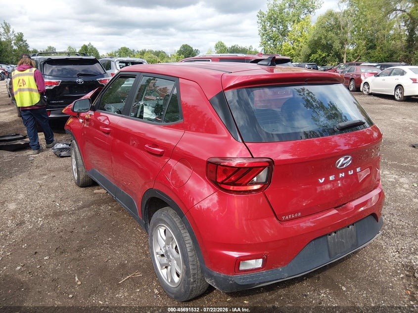 Vin: kmhrb8a3xnu148676, lot: 46190160, hyundai venue se 20223