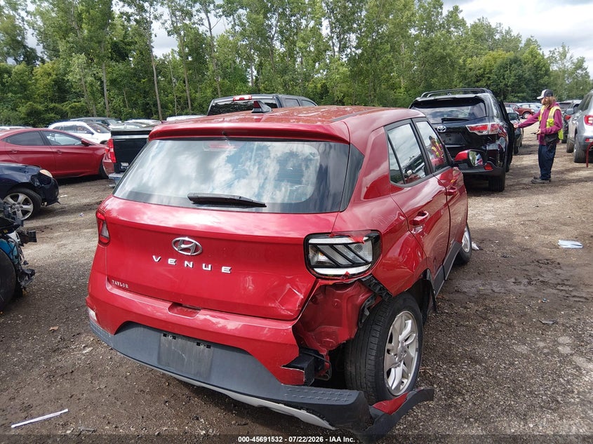 Vin: kmhrb8a3xnu148676, lot: 46190160, hyundai venue se 20224