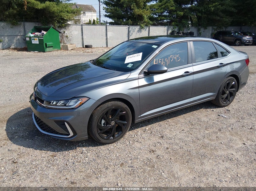 2025 Volkswagen Jetta 1.5T Se, Right Side, IAAI, VIN 3VW7X7BU2SM007631 — photo 2