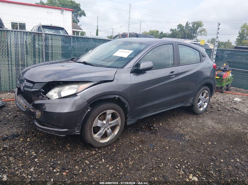 Vin: 3czru6h35gm718478, lot: 46190263, honda hr-v lx 20162