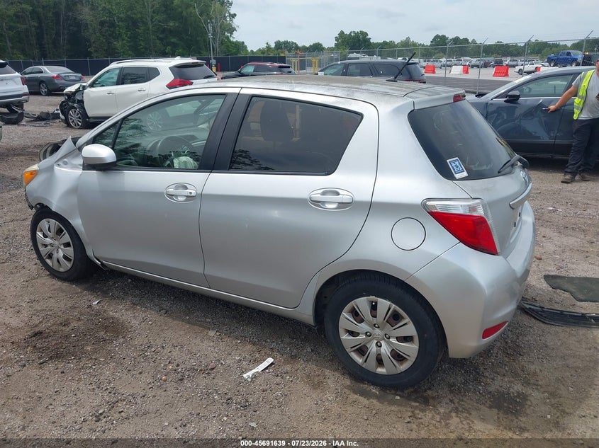 Vin: jtdktud31ed577180, lot: 46190267, toyota yaris le (tmc/cbu plant) 20143