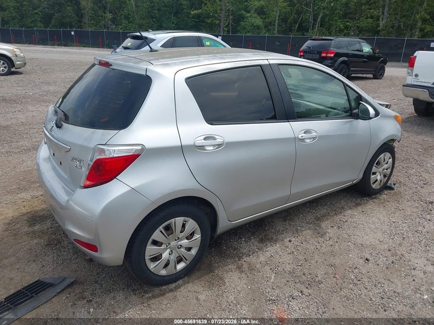 Vin: jtdktud31ed577180, lot: 46190267, toyota yaris le (tmc/cbu plant) 20144