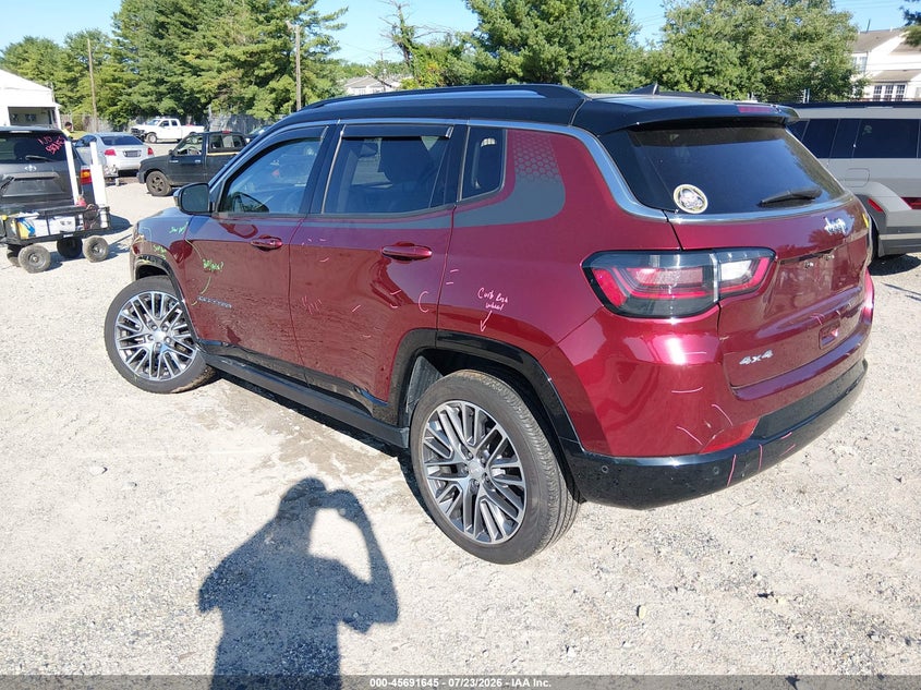 Vin: 3c4njdcb6nt147909, lot: 46190273, jeep compass limited 4x4 20223