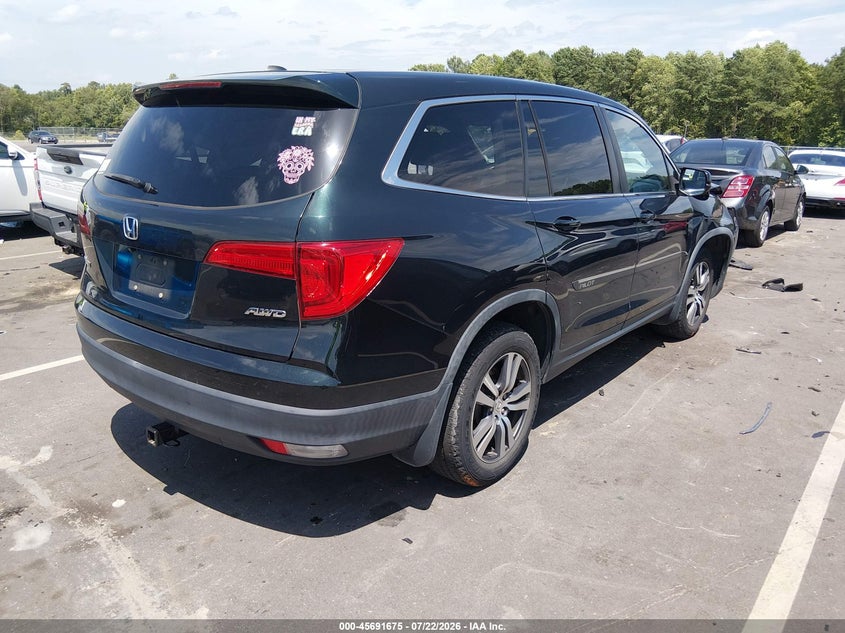 Vin: 5fnyf6h52jb012660, lot: 46190303, honda pilot ex-l 20184
