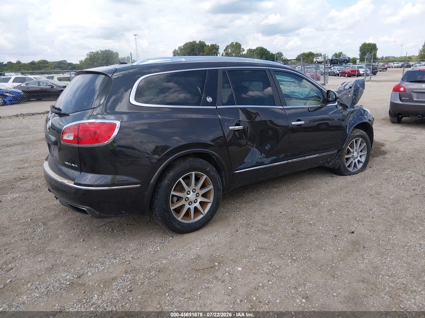 Vin: 5gakrckd4dj240685, lot: 46190306, buick enclave leather 20134