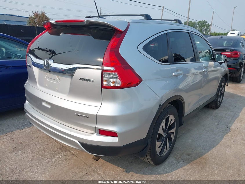 Vin: 5j6rm4h96fl073638, lot: 46190376, honda cr-v touring 20154