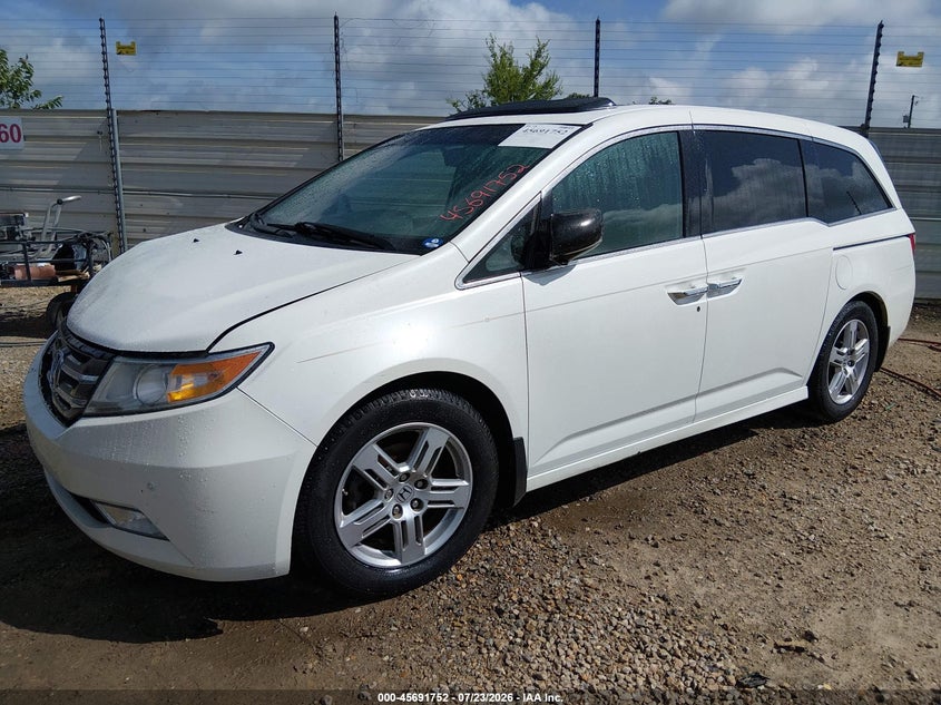 Vin: 5fnrl5h91db005911, lot: 46190380, honda odyssey touring/touring elite 20132