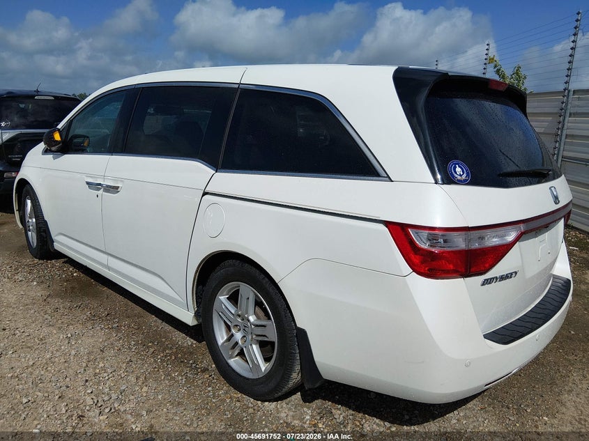 Vin: 5fnrl5h91db005911, lot: 46190380, honda odyssey touring/touring elite 20133
