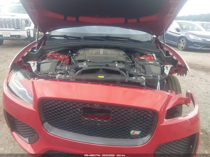 2020 JAGUAR F-PACE SPORT UTILITY VEHICLE 3.0L V-6 DI, DOHC, VVT, SUPERCHARGER, 380HP