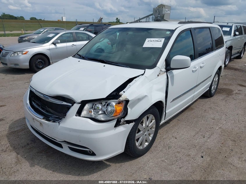 Vin: 2c4rc1bgxgr287930, lot: 46190496, chrysler town & country touring 20162