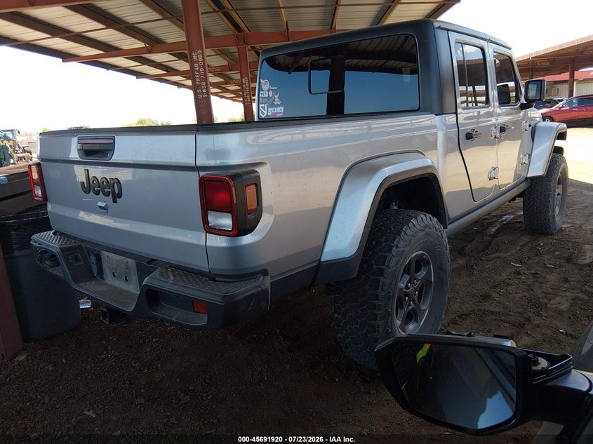 Vin: 1c6hjtag0ll212694, lot: 46190548, jeep gladiator sport s 4x4 20204