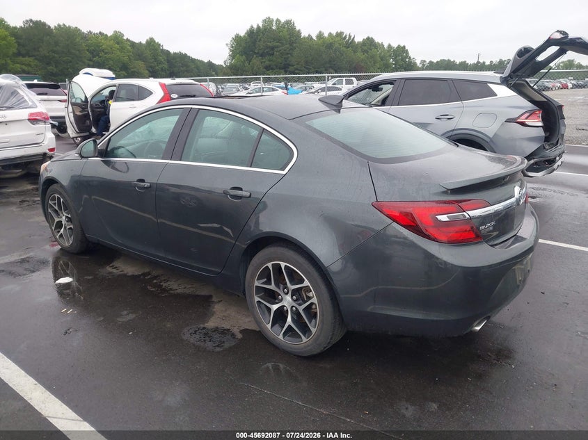 Vin: 2g4gl5ex5h9186706, lot: 46190715, buick regal turbo sport touring 20173