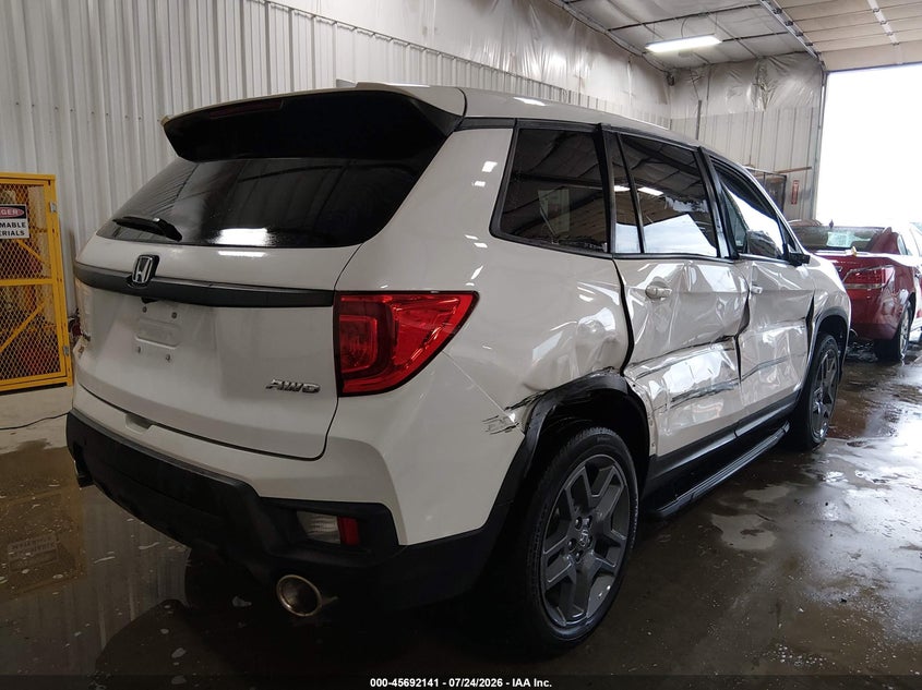 Vin: 5fnyf8h56pb019714, lot: 46190769, honda passport awd ex-l 20234
